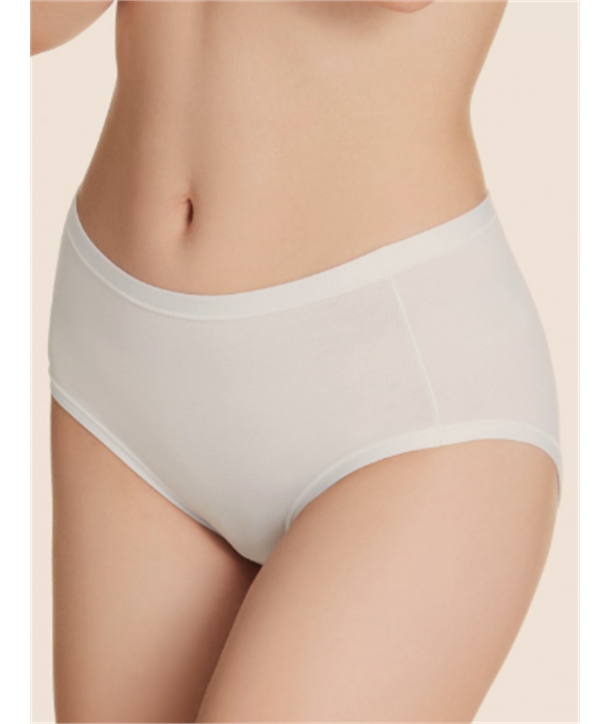 Ragno - Slip Midi Modal Cotone 07486Q - Bianco