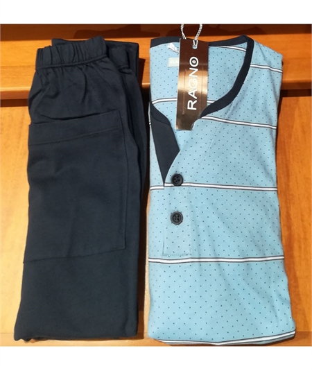 Pigiama Ragno lungo collo serafino a V fantasia N23631