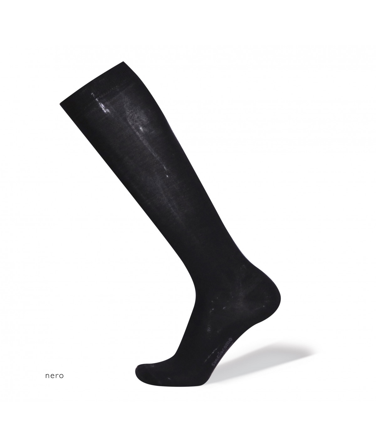 Calza uomo lunga SanGiacomo in lana merino e cotone sulla pelle Art. 815L