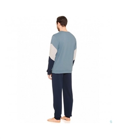 Pigiama Ragno Sport  girocollo serafino con bottoncino in caldo cotone Interlock Art. N26281