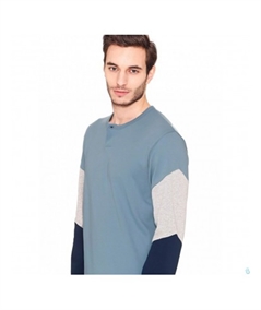 Pigiama Ragno Sport  girocollo serafino con bottoncino in caldo cotone Interlock Art. N26281