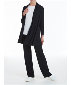 Ragno D987PE - Pantalone in Viscosa crêpe a gamba dritta. Colore: Nero 020