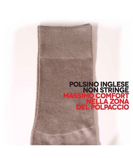 Calza uomo lunga Sangiacomo in pregiato cotone filo di Scozia. Art.111- L