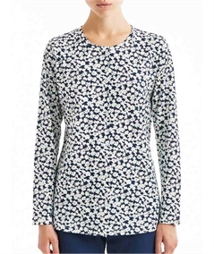 Pigiama donna Ragno girocollo tutto aperto con bottoni in jersey di puro cotone.Art D886N6