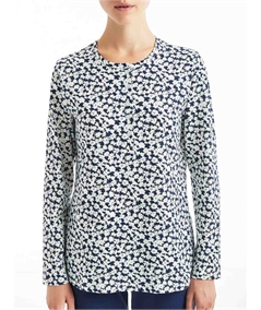 Pigiama donna Ragno lungo girocollo serafino in jersey di puro cotone. Art D886N1