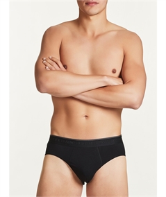 Ragno -  2 Slip uomo Cotone biologico  Elasticizzato. Art. 64147P Nero