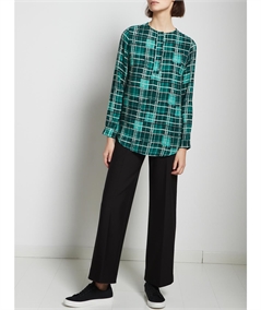 Ragno DB24P4 - Pantalone donna Cropped  con tasche in viscosa elasticizzata. Colore : Nero 020