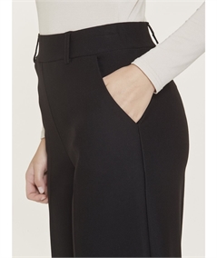 Ragno DB24P4 - Pantalone donna Cropped  con tasche in viscosa elasticizzata. Colore : Nero 020