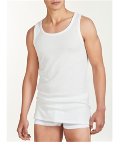 Ragno - Canotta intima uomo spalla larga in lana merino e cotone. Art 065452 - Bianco