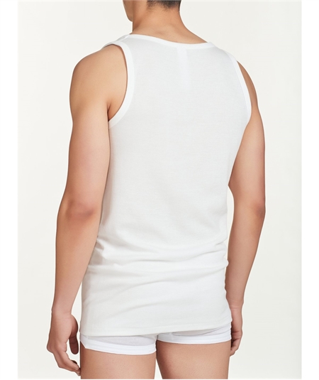 Ragno - Canotta intima uomo spalla larga in lana merino e cotone. Art 065452 - Bianco