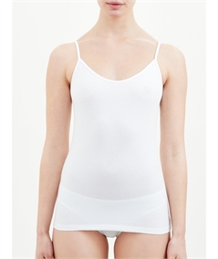 Ragno - Top intimo spallina stretta cotone biologico 07455E - Bianco