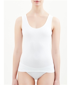 Ragno - Canotta spalla larga cotone biologico strech 074552 - Bianco