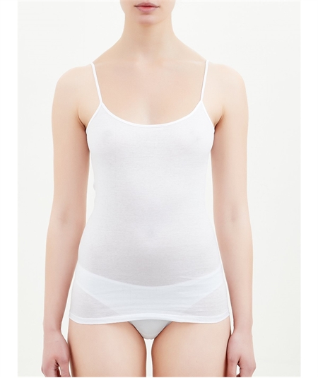 Ragno - Canotta intima spallina stretta filoscozia 071102E - Bianco