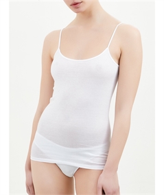 Ragno - Canotta intima spallina stretta filoscozia 071102E - Bianco