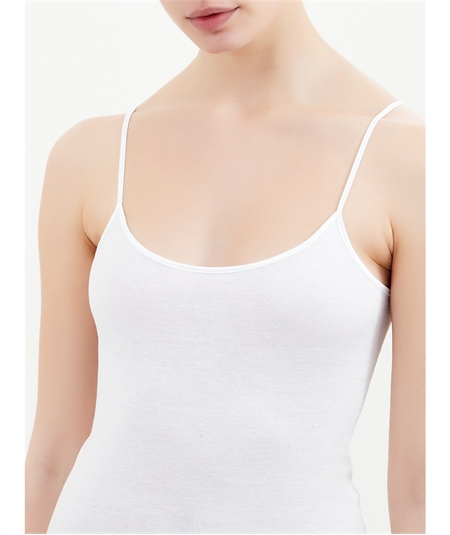 Ragno - Canotta intima spallina stretta filoscozia 071102E - Bianco
