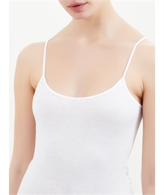 Ragno - Canotta intima spallina stretta filoscozia 071102E - Bianco