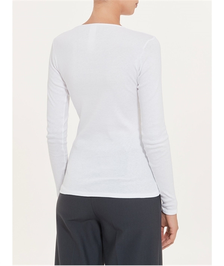 Maglia sottogiacca girocollo in caldo cotone Biologico. Art B274Ab - Colore Avorio 004