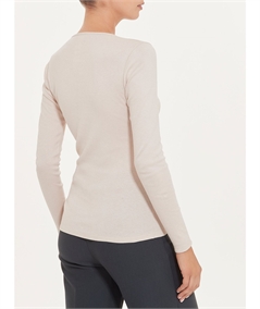 Maglia sottogiacca girocollo in caldo cotone Biologico. Art B274Ab - Colore Corda 758