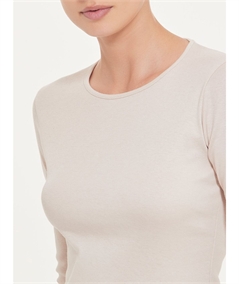 Maglia sottogiacca girocollo in caldo cotone Biologico. Art B274Ab - Colore Corda 758