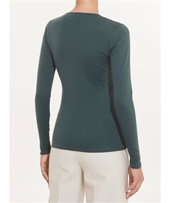 Maglia sottogiacca girocollo in caldo cotone Biologico. Art 274AB Colore Bottiglia 027