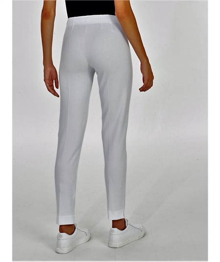 Ragno 70714Y Pantalone donna Capri di Cotone elasticizzato - Bianco 010