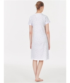 Ragno DC42NK Camicia notte manica corta in jersey di puro cotone - Fantasia Iris 055