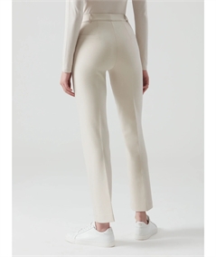 Ragno - DE72PM Pantalone donna Flare in tessuto Compact. Colore: Champignon (Avorio) 786