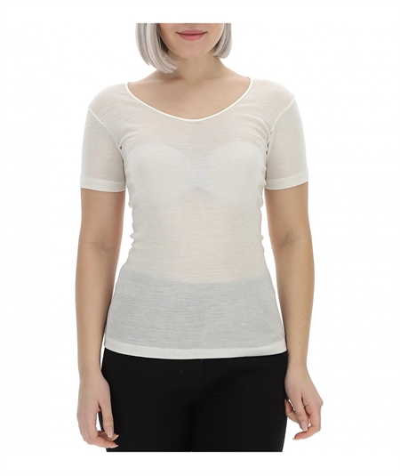 Ragno - Maglietta intima donna Ragno lana merino e seta. Art.  074027