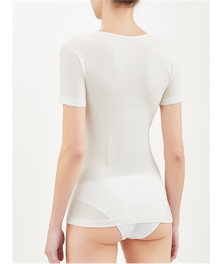 Ragno - Maglietta intima donna Ragno lana merino e seta. Art.  074027