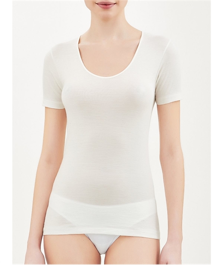 Ragno - Maglietta intima donna Ragno lana merino e seta. Art.  074027
