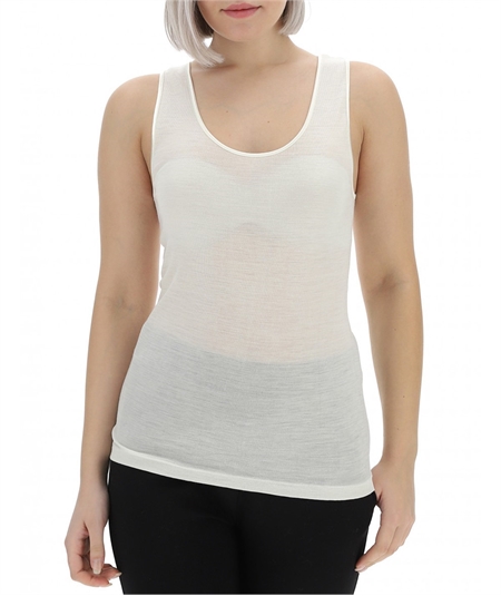 Ragno - Canotta intima donna spalla larga lana merino e seta  Art. 074022