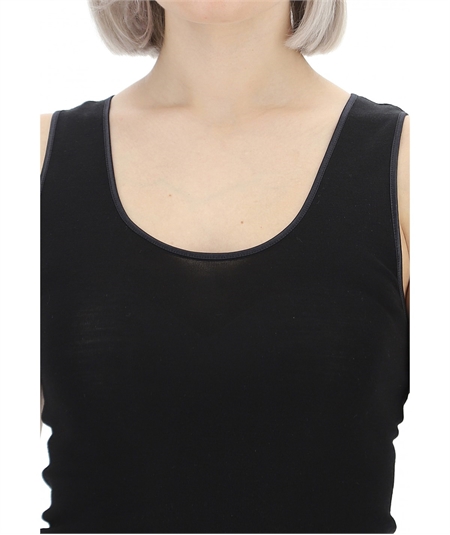 Ragno - Canotta intima donna spalla larga lana merino e seta  Art. 074022