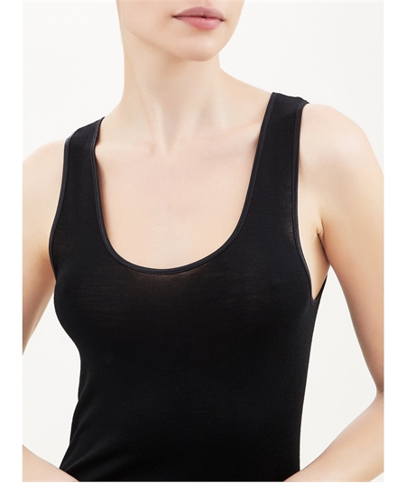 Ragno - Canotta intima donna spalla larga lana merino e seta  Art. 074022