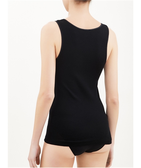 Ragno - Canotta intima donna spalla larga lana merino e seta  Art. 074022