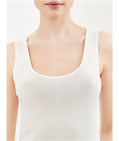 Ragno - Canotta intima donna spalla larga lana merino e seta  Art. 074022