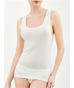 Ragno - Canotta intima donna spalla larga lana merino e seta  Art. 074022