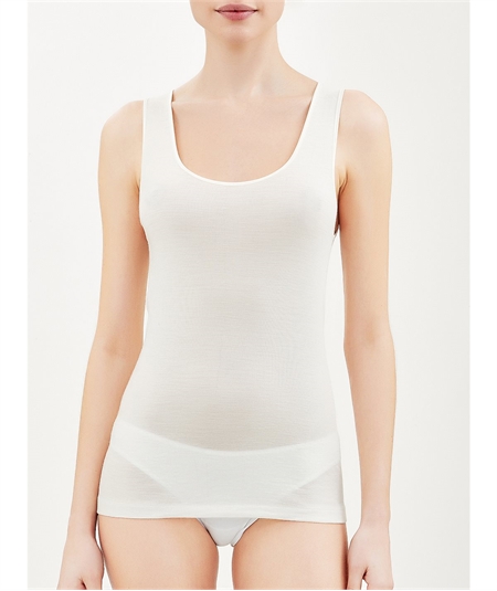 Ragno - Canotta intima donna spalla larga lana merino e seta  Art. 074022