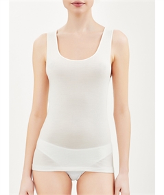 Ragno - Canotta intima donna spalla larga lana merino e seta  Art. 074022