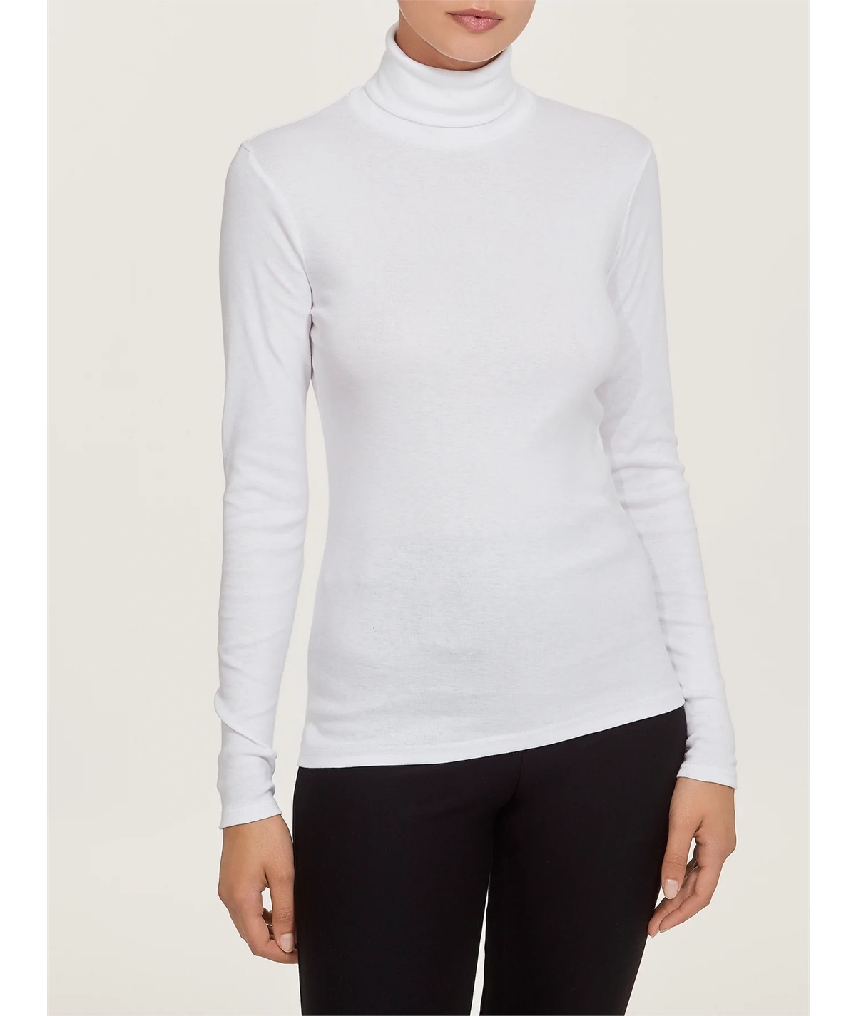 Ragno D274AK -  Maglia sottogiacca collo dolcevita in caldo cotone Biologico. Colore: Bianco 010