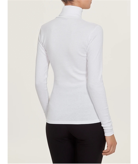 Ragno D274AK -  Maglia sottogiacca collo dolcevita in caldo cotone Biologico. Colore: Bianco 010