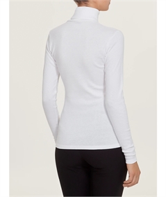 Ragno D274AK -  Maglia sottogiacca collo dolcevita in caldo cotone Biologico. Colore: Bianco 010