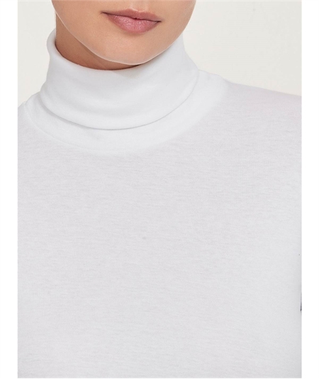 Ragno D274AK -  Maglia sottogiacca collo dolcevita in caldo cotone Biologico. Colore: Bianco 010