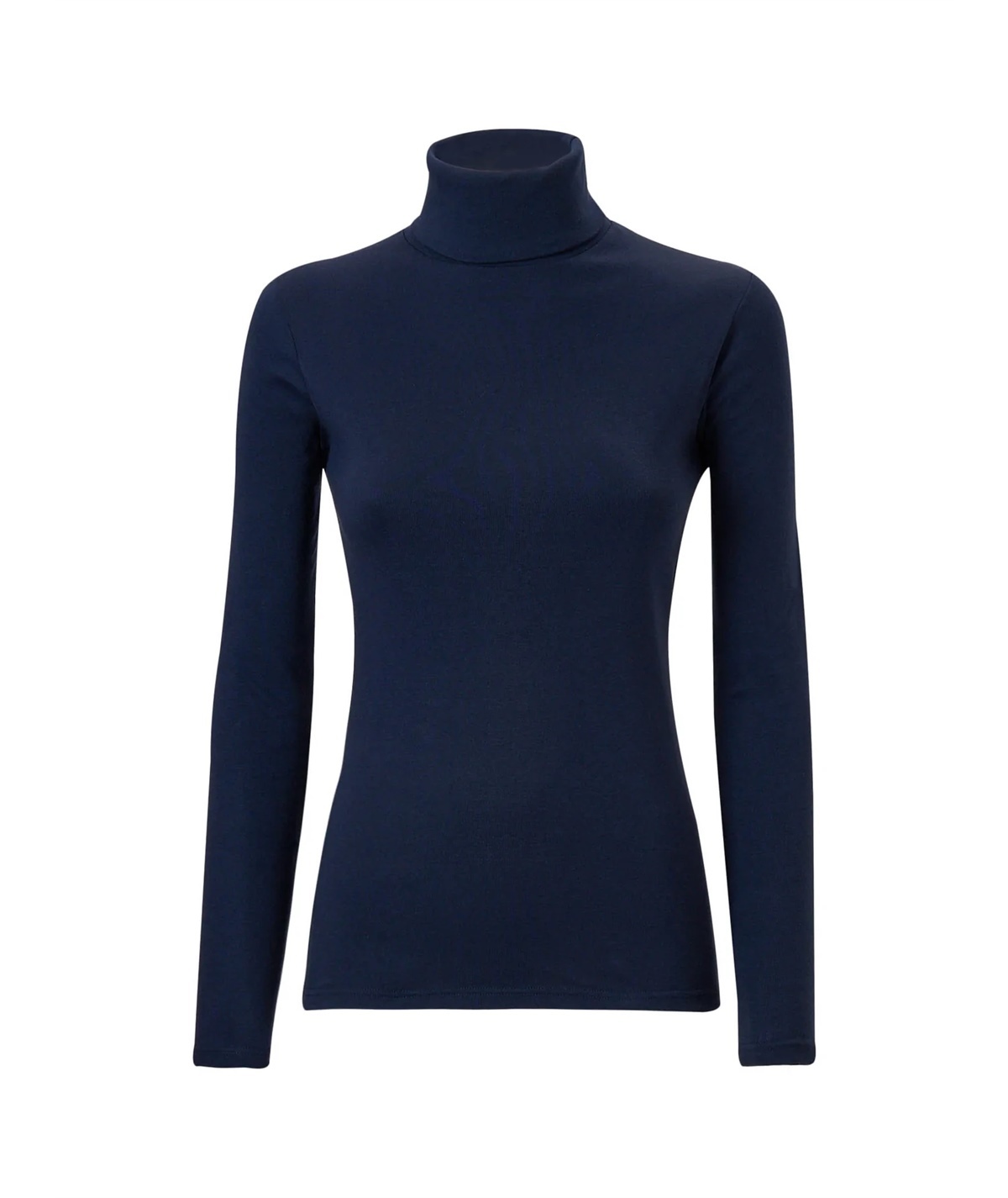 Ragno D274AK - Maglia sottogiacca collo dolcevita in caldo cotone Biologico. Colore: Bleu 078