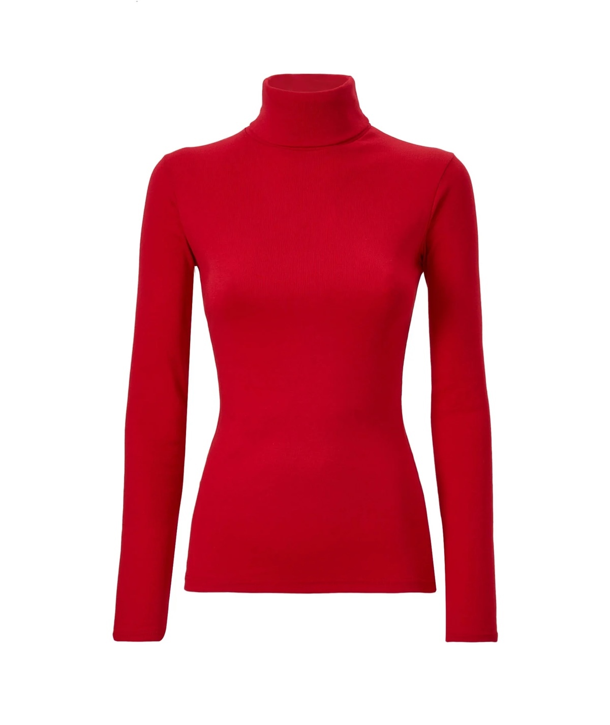 Ragno D274AK - Maglia sottogiacca collo dolcevita in caldo cotone Biologico. Colore: Rosso 170
