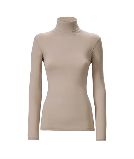 Ragno D274AK -  Maglia sottogiacca collo dolcevita in caldo cotone Biologico. Colore: Corda 