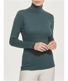 Ragno D274AK -  Maglia sottogiacca collo dolcevita in caldo cotone Biologico. Colore: Bottiglia 027