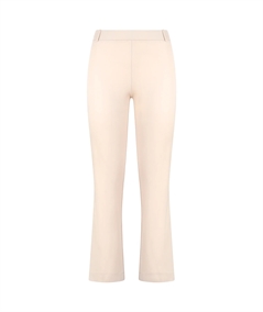 Ragno DC62PM - Pantalone Flaire Cropped in puro cotone Satin - Colore: Champignon 786