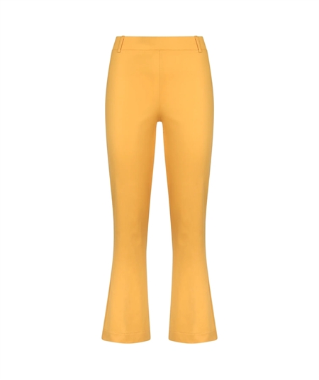 Ragno DC62PM - Pantalone Flaire Cropped in puro cotone Satin - Colore: Mimosa 086 