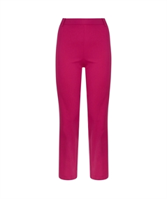 Ragno DC62PM - Pantalone Flaire Cropped in puro cotone Satin - Colore: Pink Yarrow 854