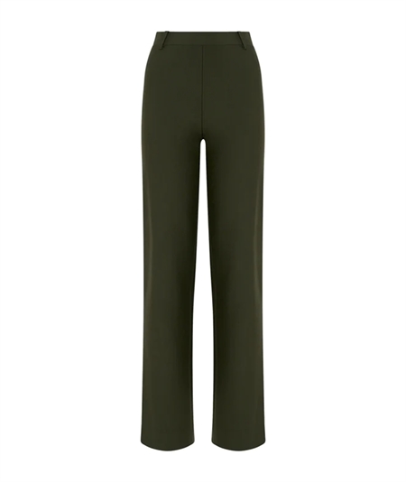 Ragno DE72PE - Pantalone modello Palazzo in caldo tessuto Compact. Colore: Kombun Green 951